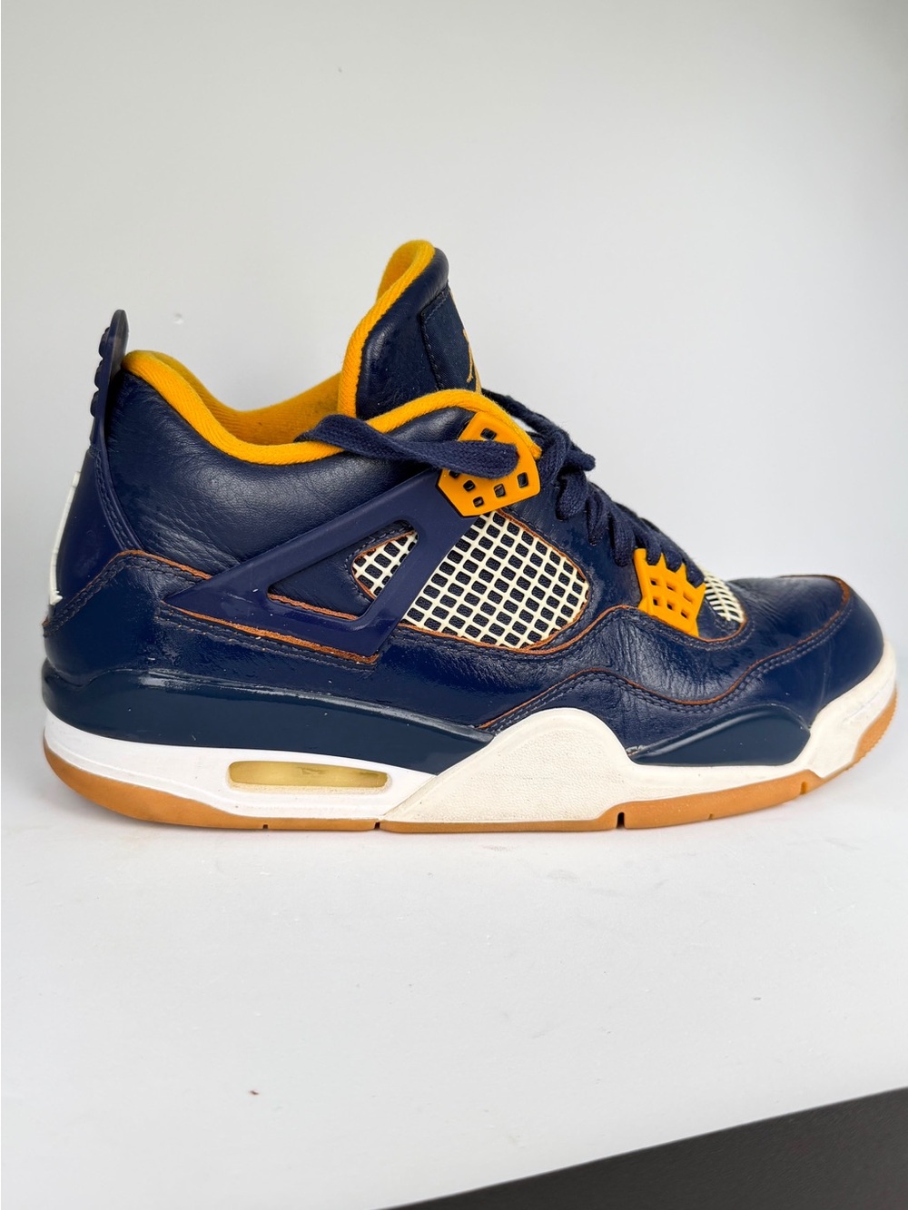 Air Jordan 4 Retro “Dunk From Above” Midnight Navy Gold Size 9 Men’s - Picture 9 of 13
